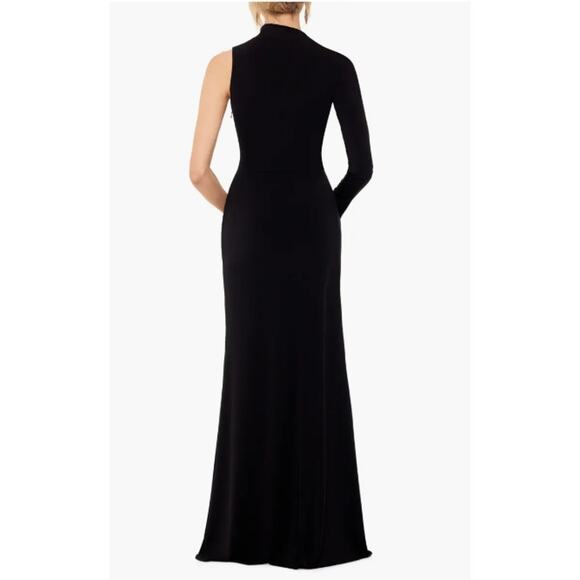 Betsy & Adam Asymmetric Single Long Sleeve Gown Size 12 New with Tags - Picture 4 of 8